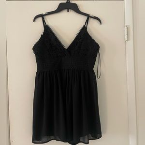 Black romper size large